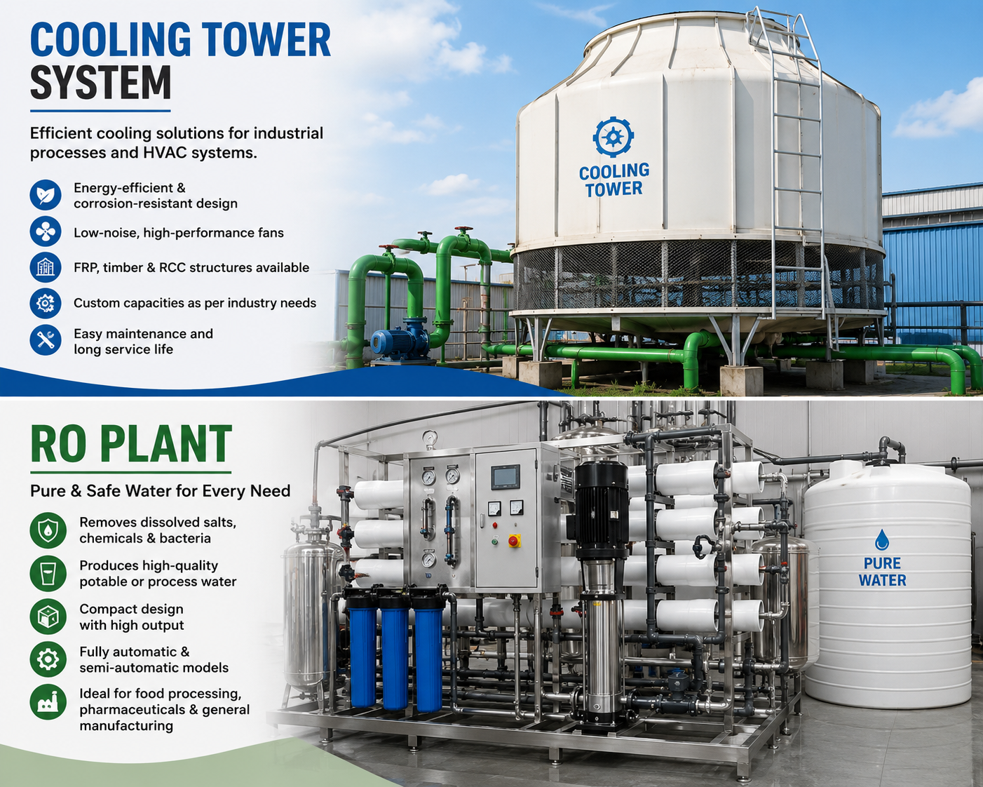 Cooling Tower & RO Plant